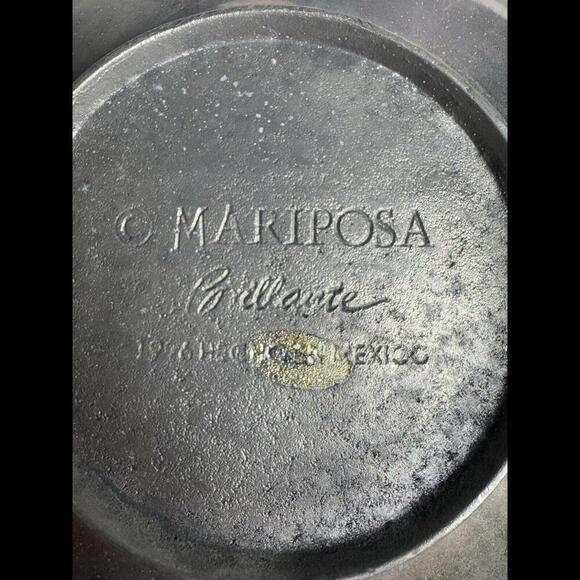 Vintage Mariposa Brilliante Cast Aluminum Serving Bowl Vintage 1995 Mexico - Picture 4 of 4